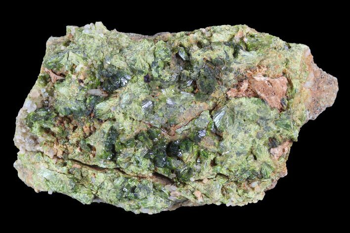 Green Epidote Crystal Cluster - Morocco #91200